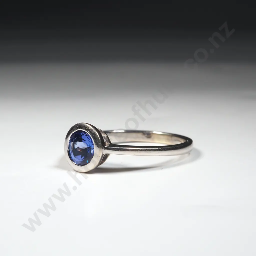 18ct White Gold Tanzanite Ring Valued at $3,115.00 Image 1++