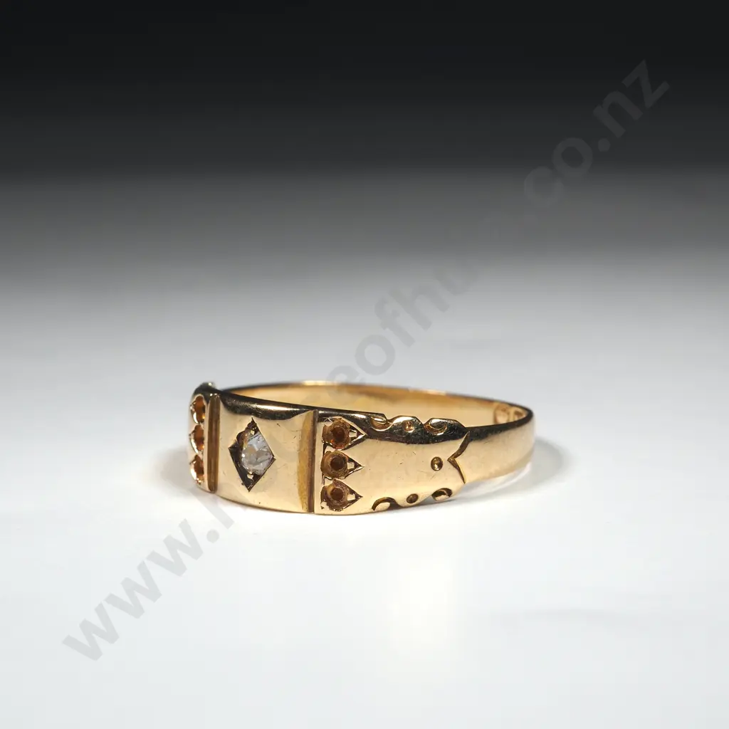 18ct Gold Diamond Ring Image 1++