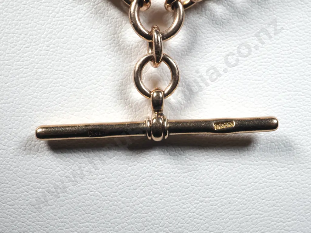 9ct Gold Fob Chain Image 1++