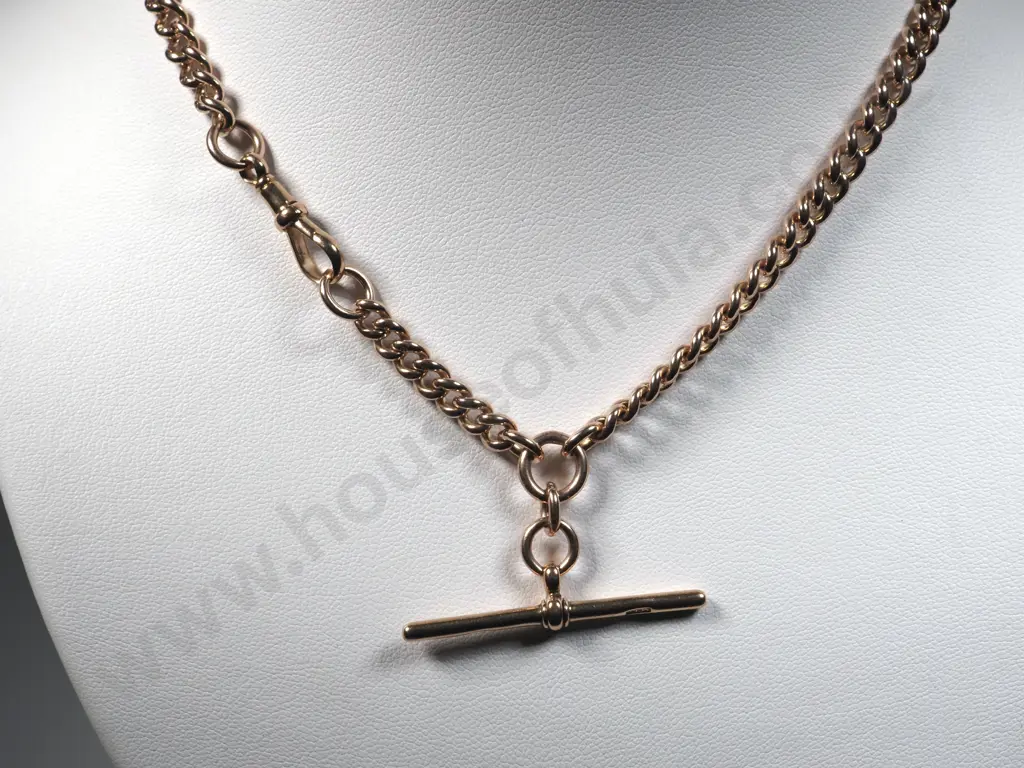 9ct Gold Fob Chain Image 1++