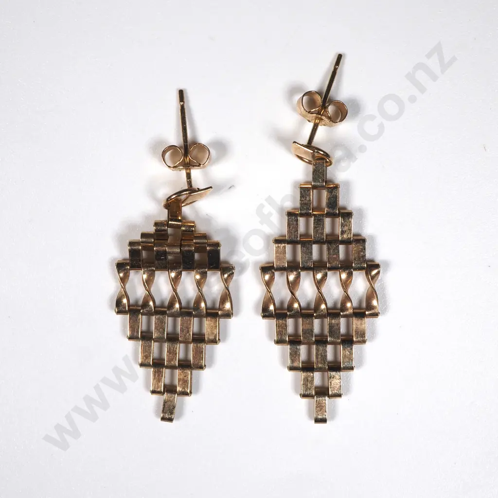 9ct Gold Fancy Earrings Image 1++