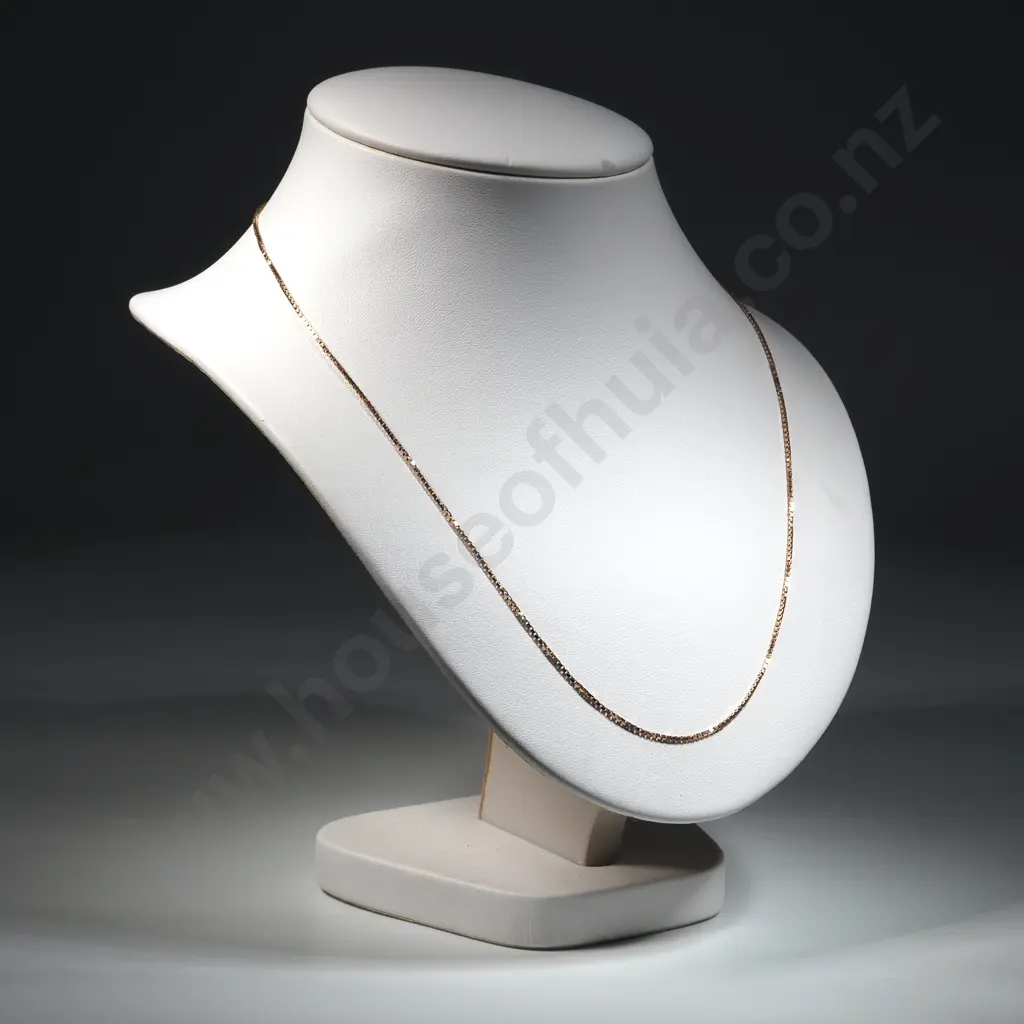 9ct Gold Box Link Chain Image 1++