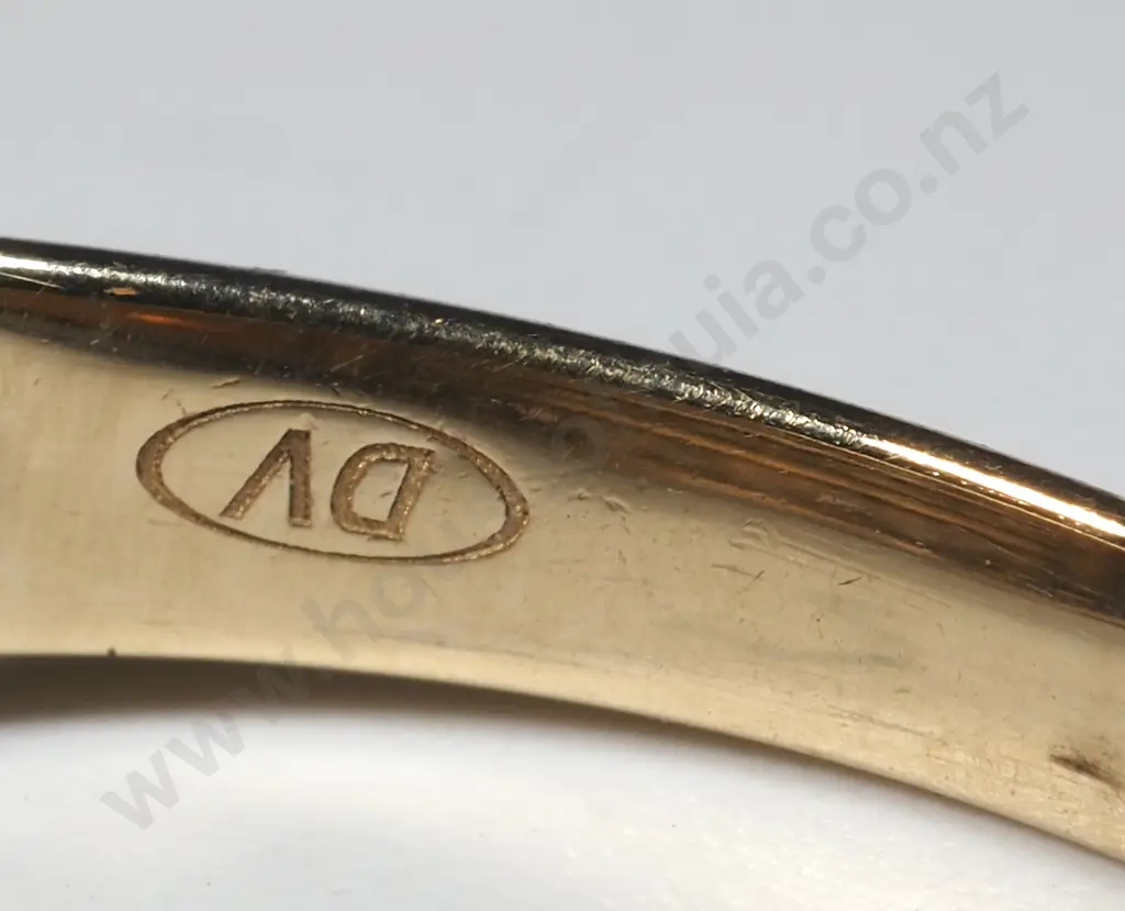 9ct Gold 15 diamond Channel Set Geometric Ring Image 1++