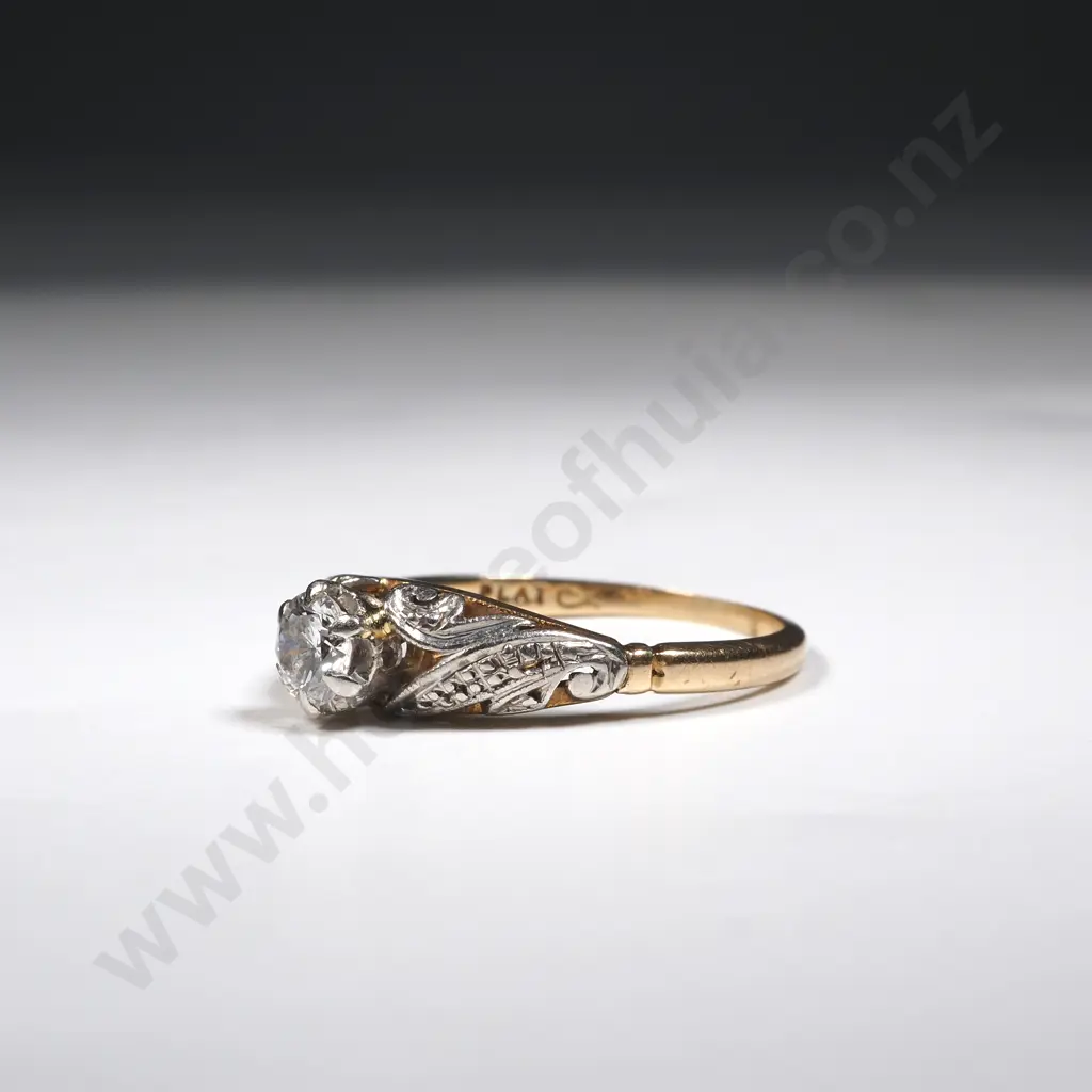 18ct Gold Diamond Solitaire Ring Valued at $4,000.00 Image 1++