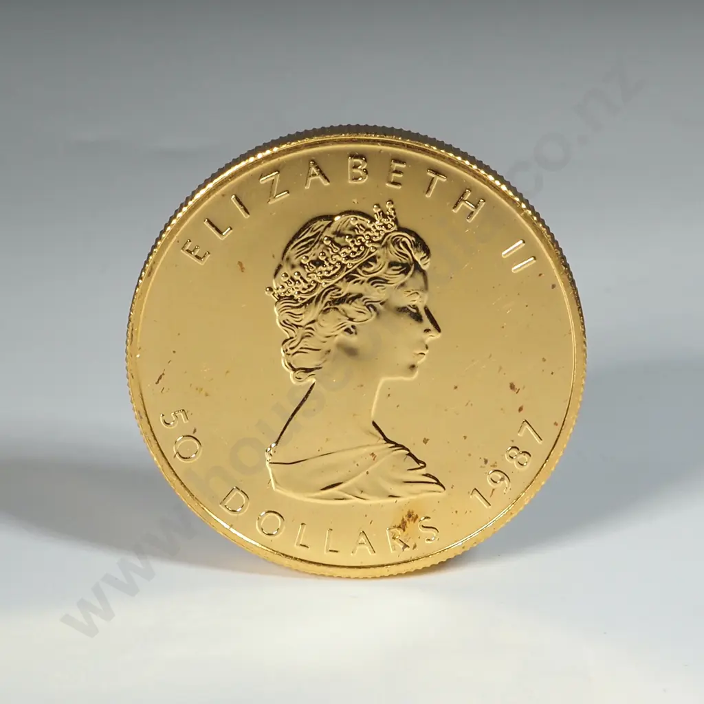 1987 One Ounce Gold Maple  Image 1++