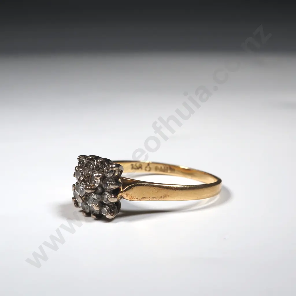 18ct Gold Diamond Ring Image 1++