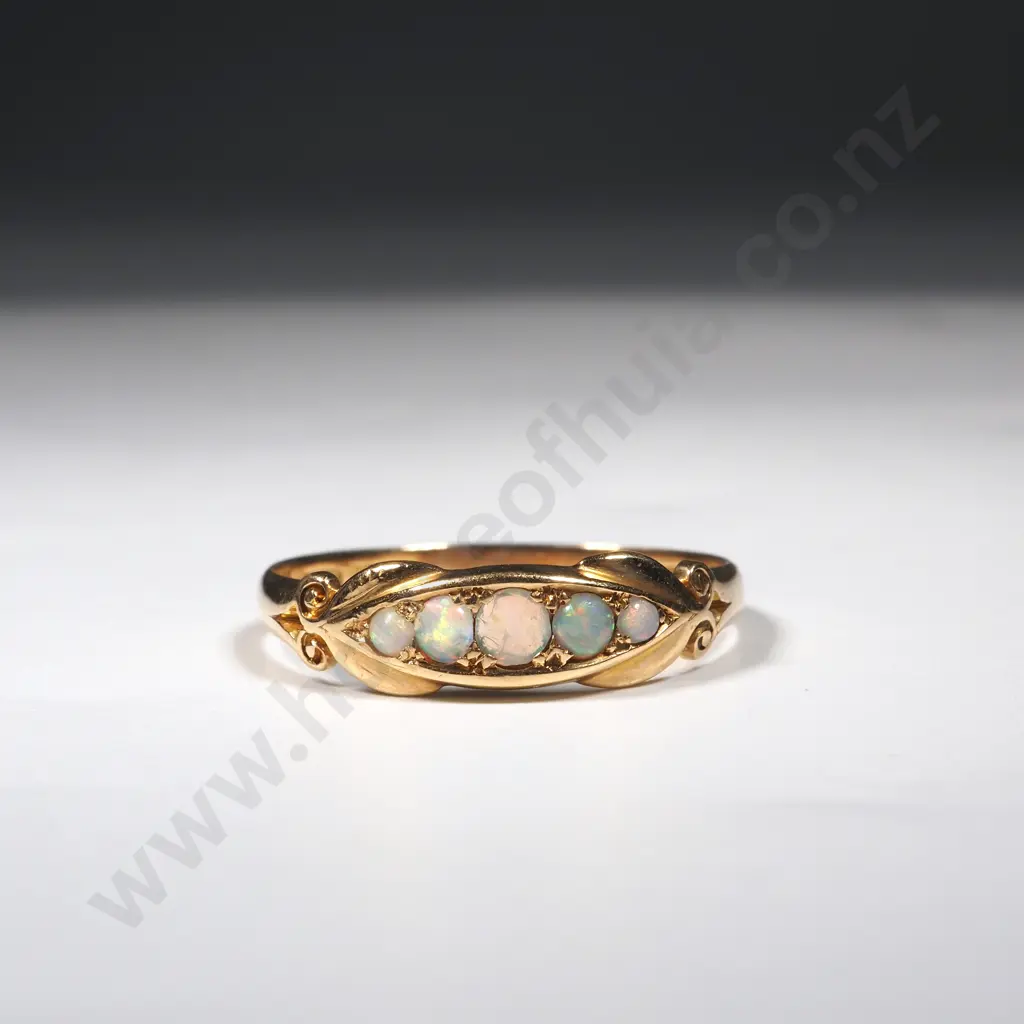 18ct Gold Colonial Australian Opal Ring by Lamborn & Wagner ( 1858-1885) Image 1++