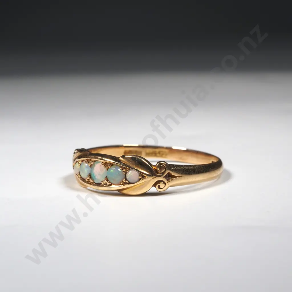 18ct Gold Colonial Australian Opal Ring by Lamborn & Wagner ( 1858-1885) Image 1++