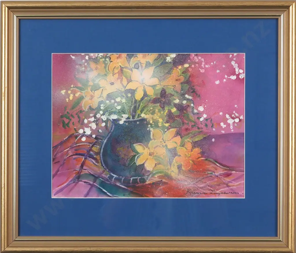 Kath von Tunzelmann. Still Life - Flowers on a Vase. Image 1++