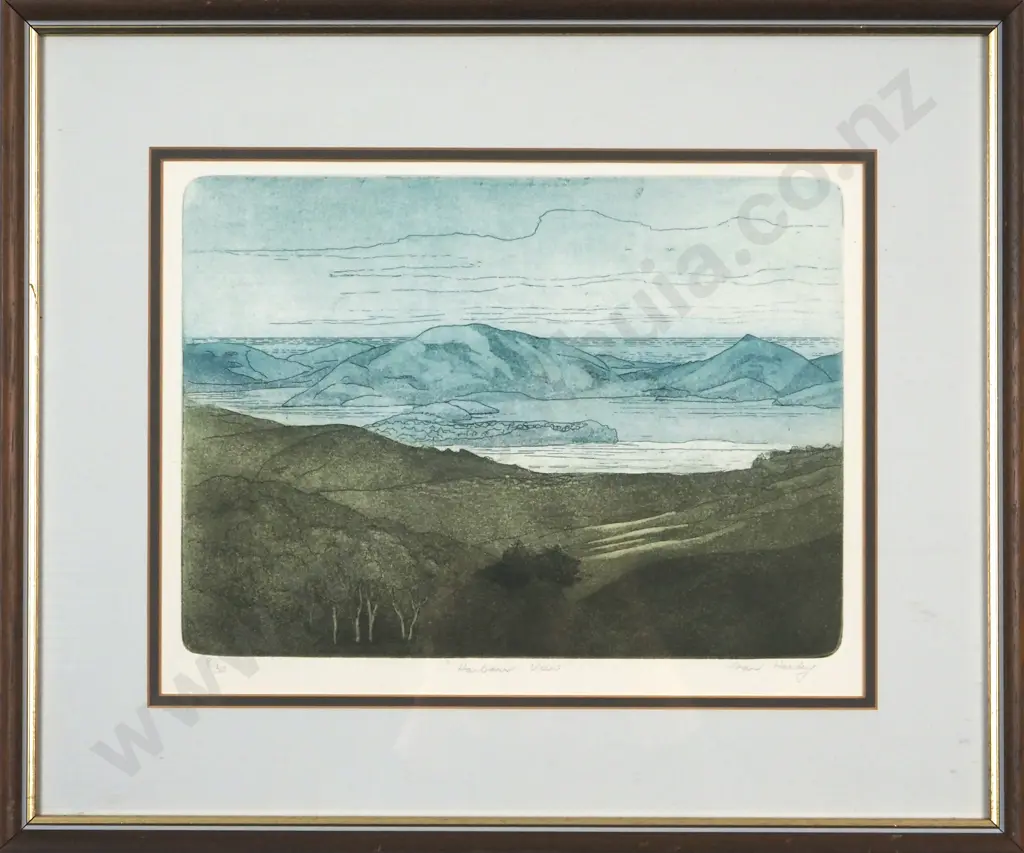 Joan Hardy. 'Harbour View'. Numbered Lithograph 8/30. Image 1++