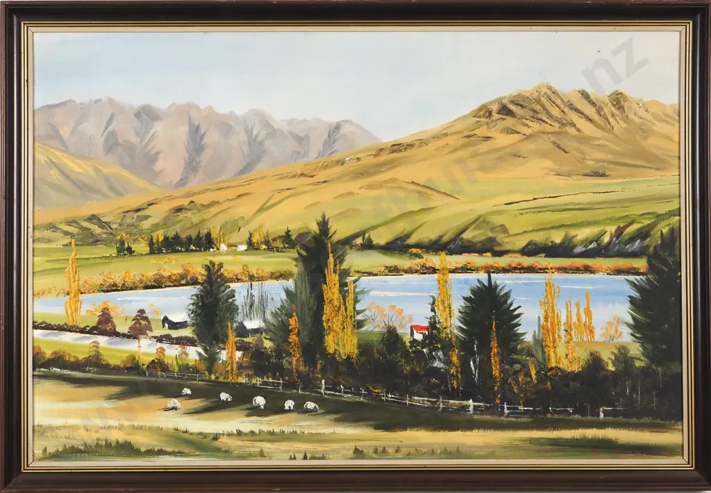 M. Finnerty. Landscape. Oil on Board. Image 1++