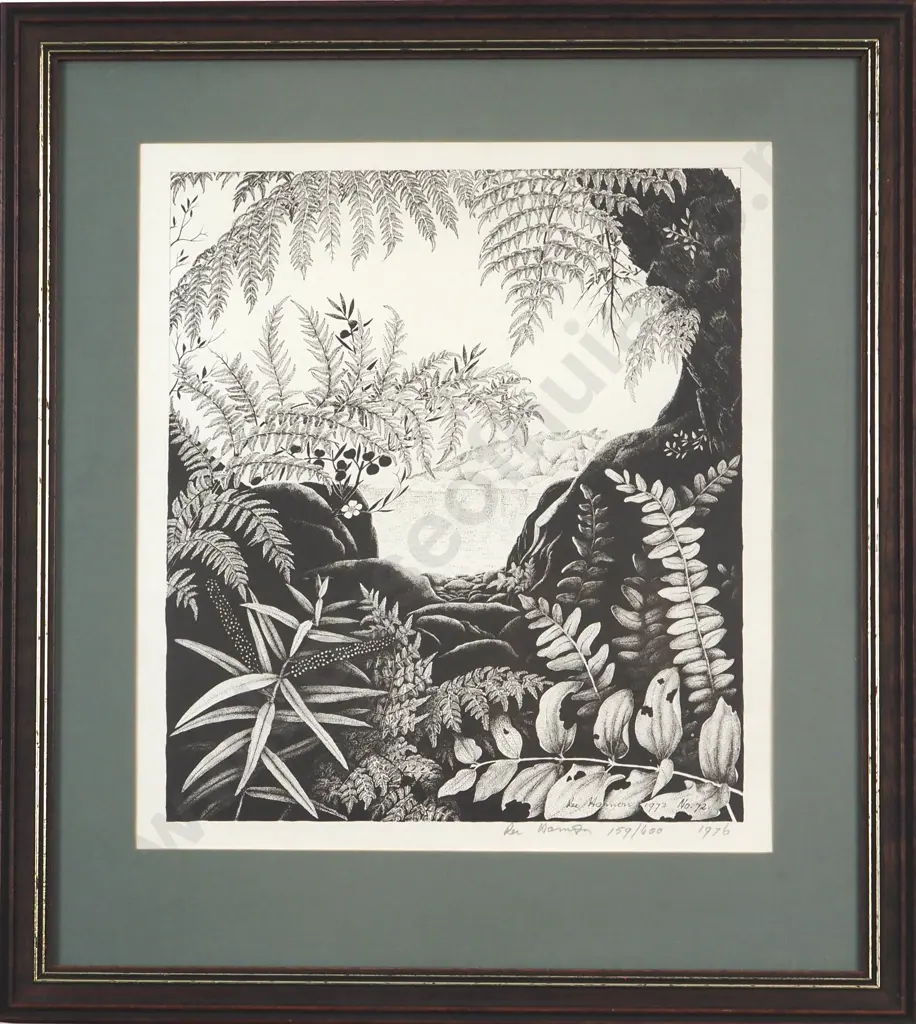 Rei Hamon. Untitled. 1973. No 72.  Limited Edition Print. 159/600. Image 1++