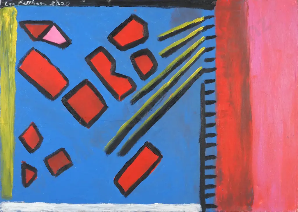 Lee Feltham. 2020. Raspberry Pink- When Doves Cry. Acrylic on Stretched Canvas. Image 1++