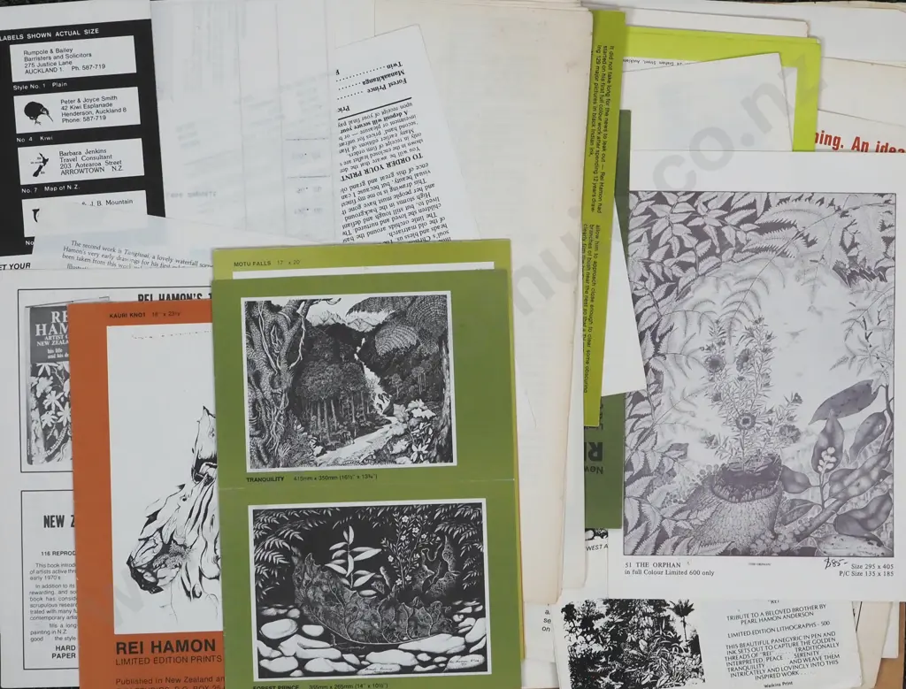 Assorted Lot of Rai Hamon Ephemera. Image 1++
