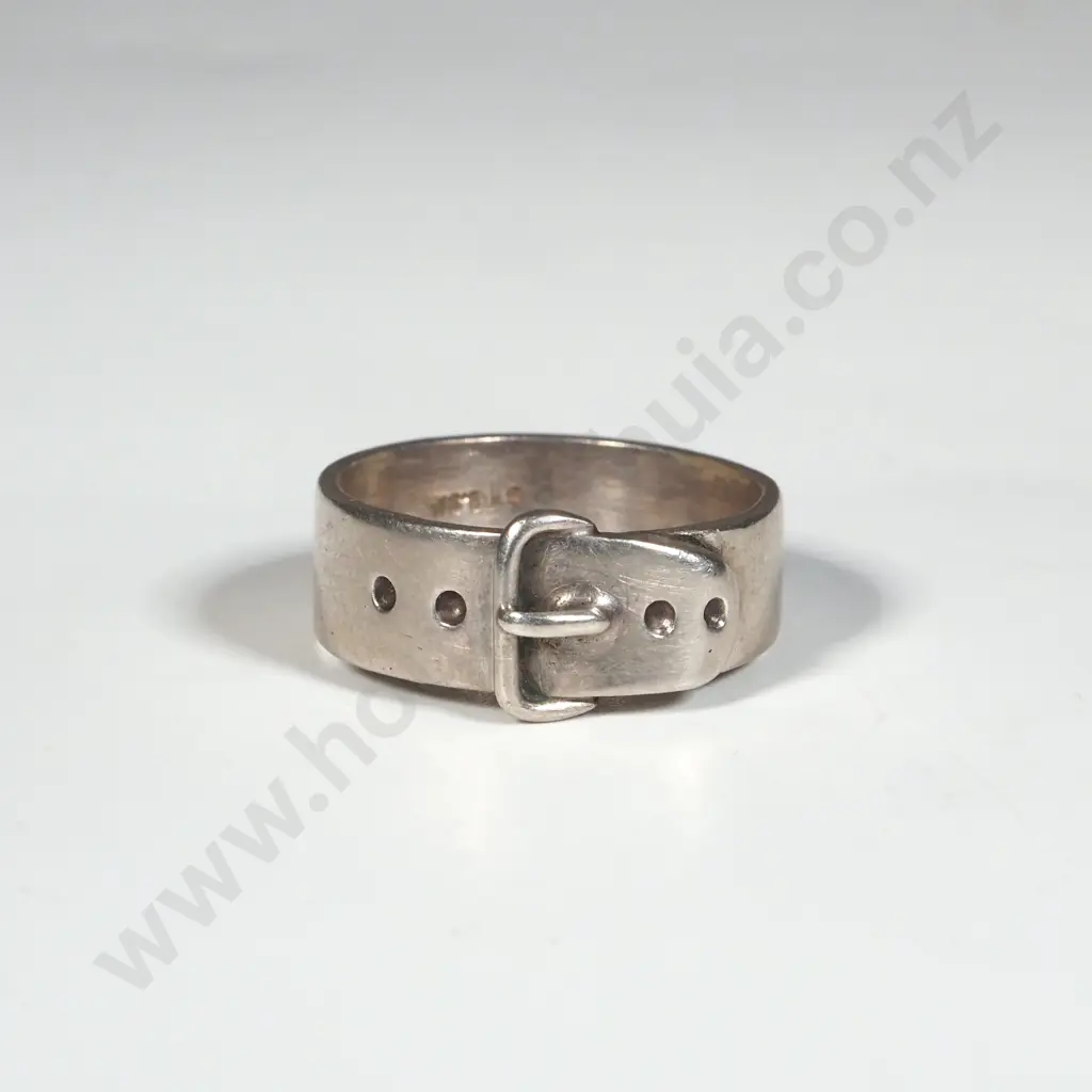 Sterling Silver Buckle Ring Image 1++