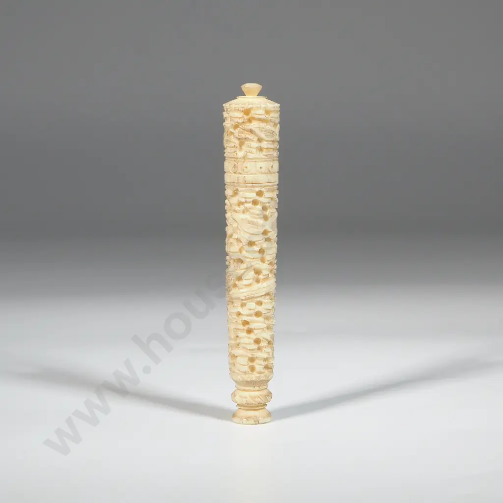 Carved Bone Holder (Lid Unscrews)  Image 1++