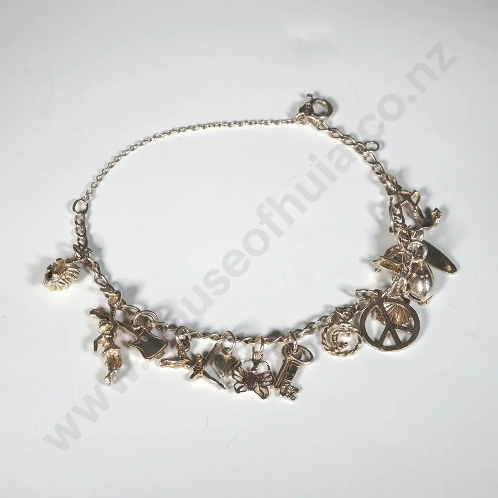 Sterling Silver Charm Bracelet  Image 1++