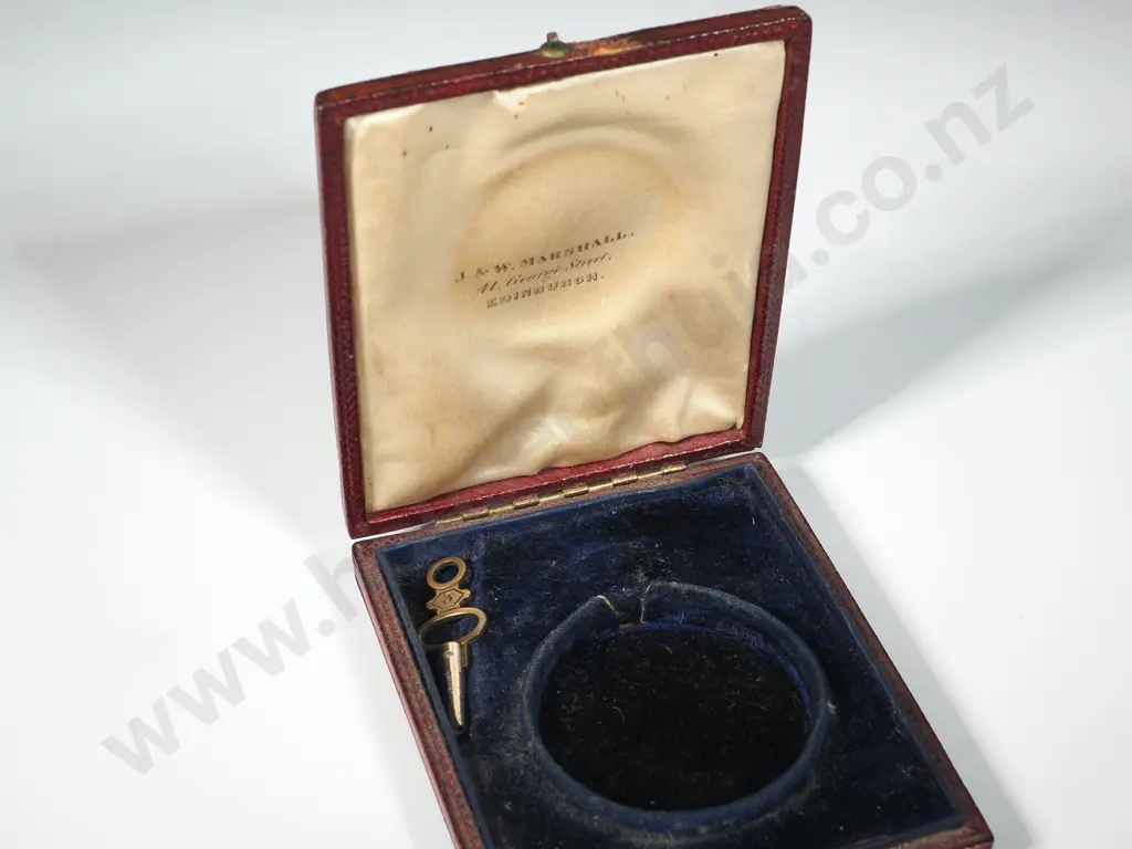 Antique Pocket Watch Case w Number 3 Key (Key in Good Condition) Image 1++