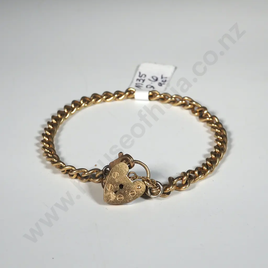 9ct Gold Heart Bracelet Image 1++