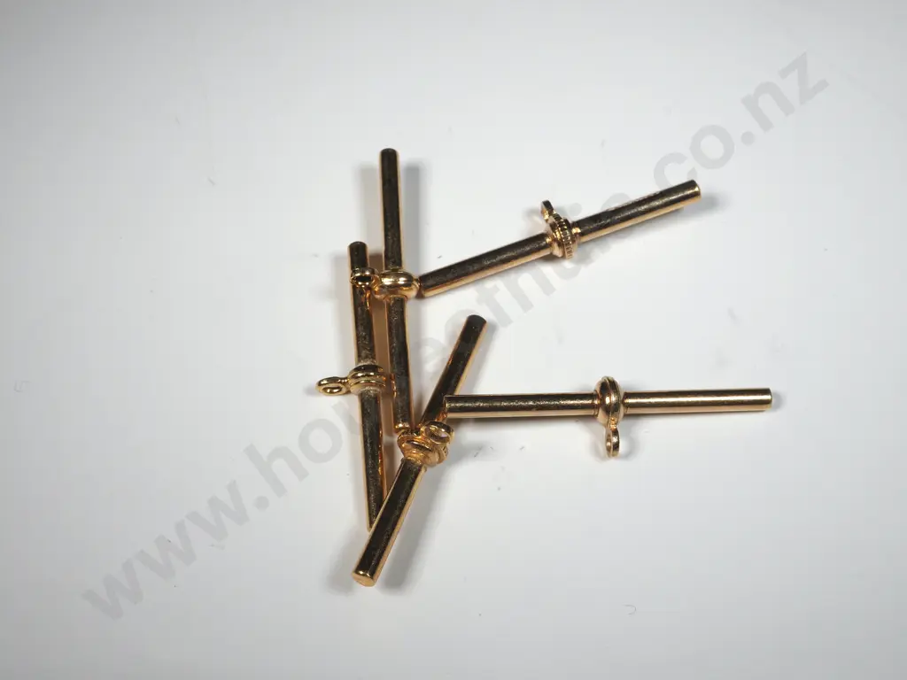 5 Rolled Gold or Gold Plated T Bars Image 1++