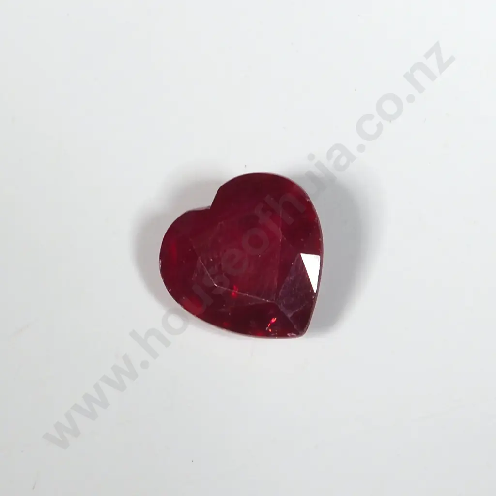 Loose Heart Shaped Red Ruby. Image 1++