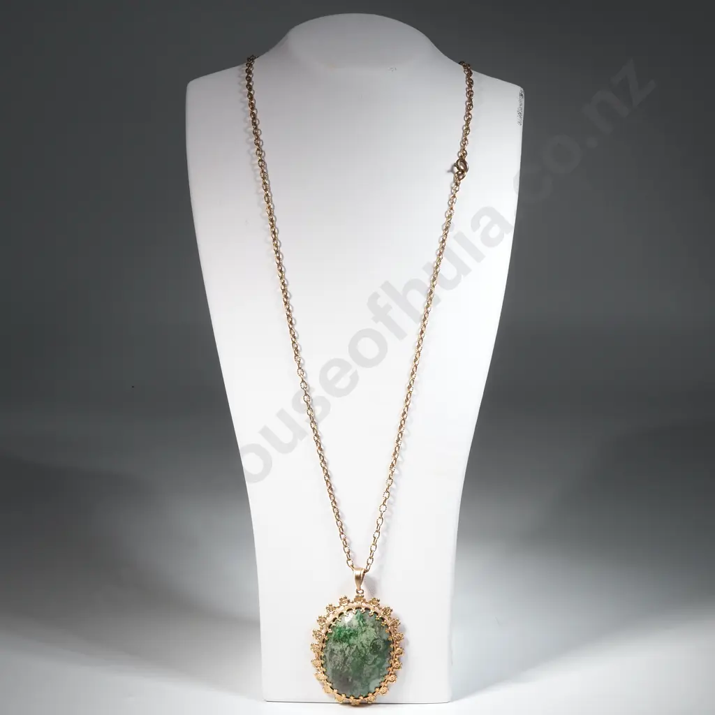 Costume Mossy Agate Pendant Image 1++