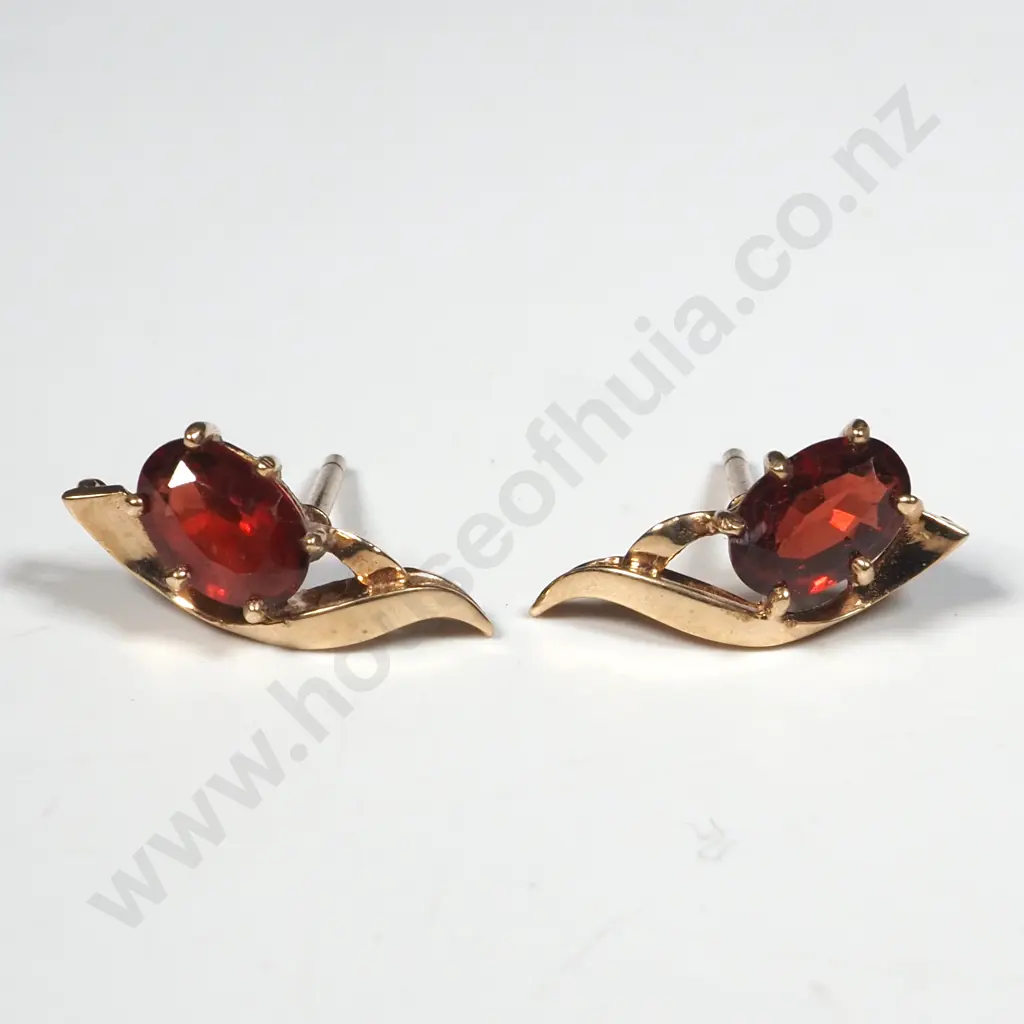 9ct Gold Gemstone Earrings Image 1++