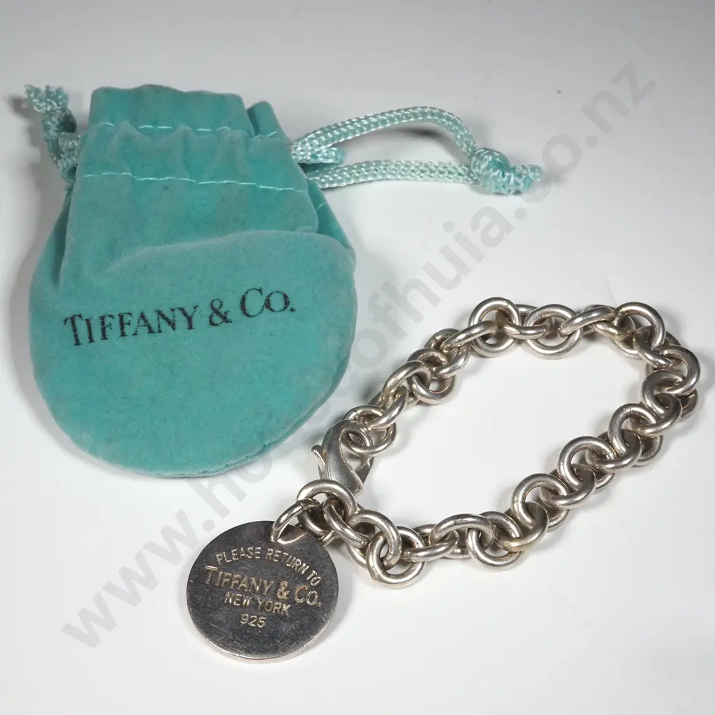 Sterling Silver Tiffany & Co Bracelet in Tiffany & Co Pouch Image 1++