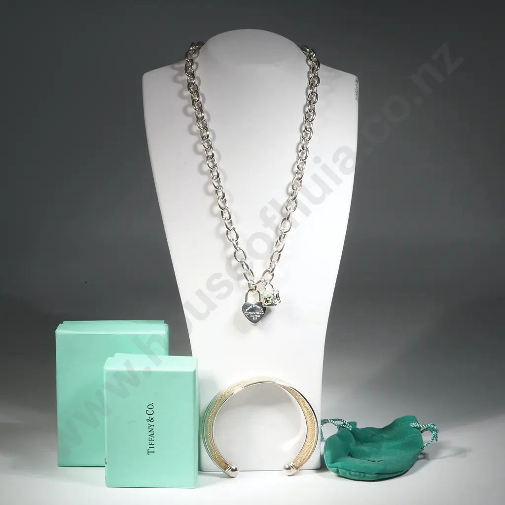 Two Imitation Tiffany Items - One Necklace & One Bracelet Image 1++