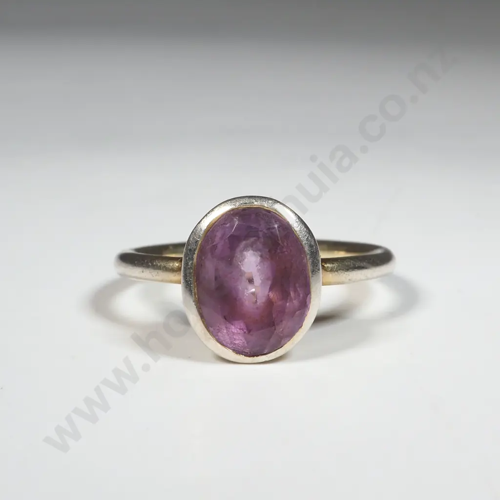 Sterling Silver Purple Gem Ring Image 1++