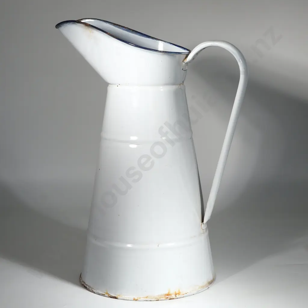Blue/Grey Enamel Water Jug - 10 litres. Image 1++