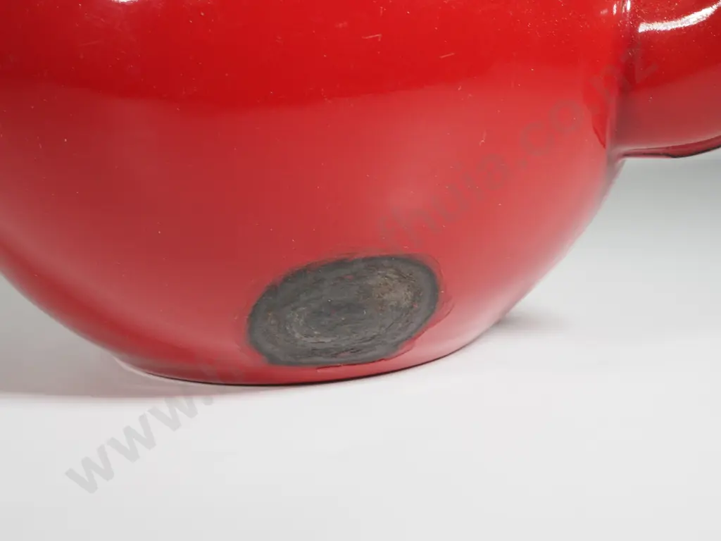 Red Enamel Small Teapot (AF) Image 1++