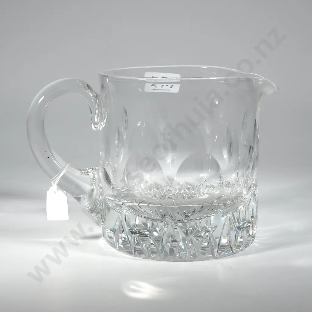 Heavy Crystal Straight Sided Water Jug. Image 1++