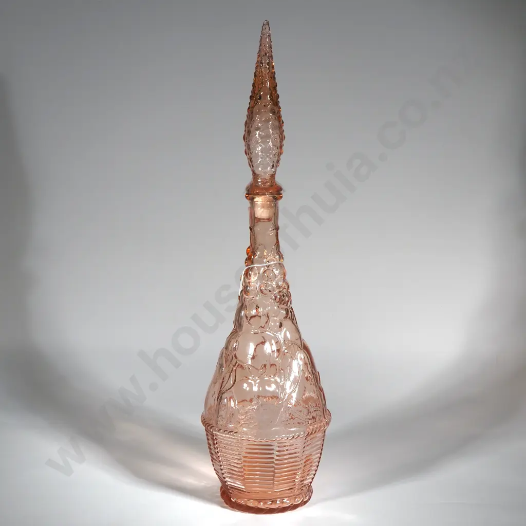 Empoli Salmon Pink Fruit Basket Genie Bottle. Image 1++