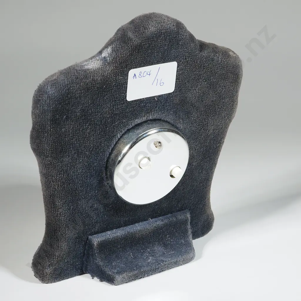 Sterling Silver Table Clock w Art Nouveau Floral Style Frame. Image 1++