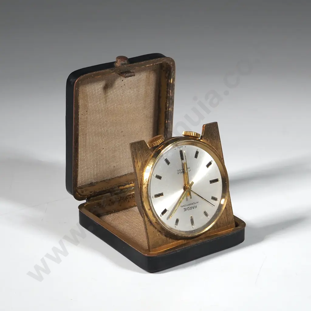 Vintage Hardie Miniature Travel Clock. Image 1++