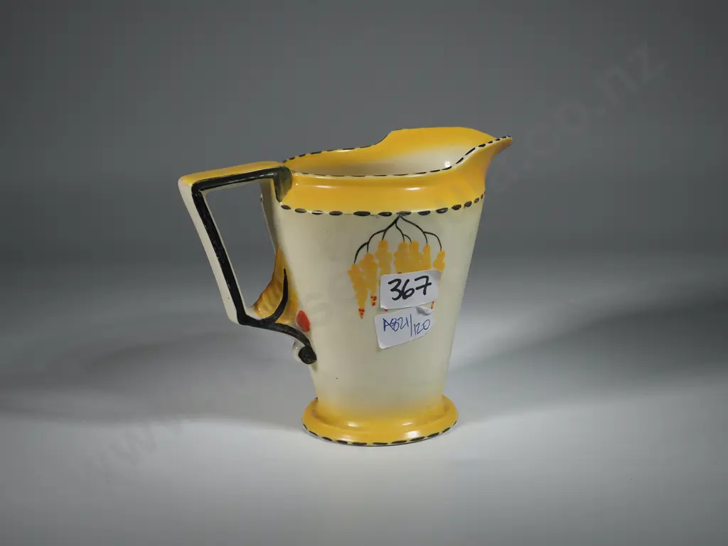 Art Deco Sunshine Yellow Burleighware Jug. Image 1++