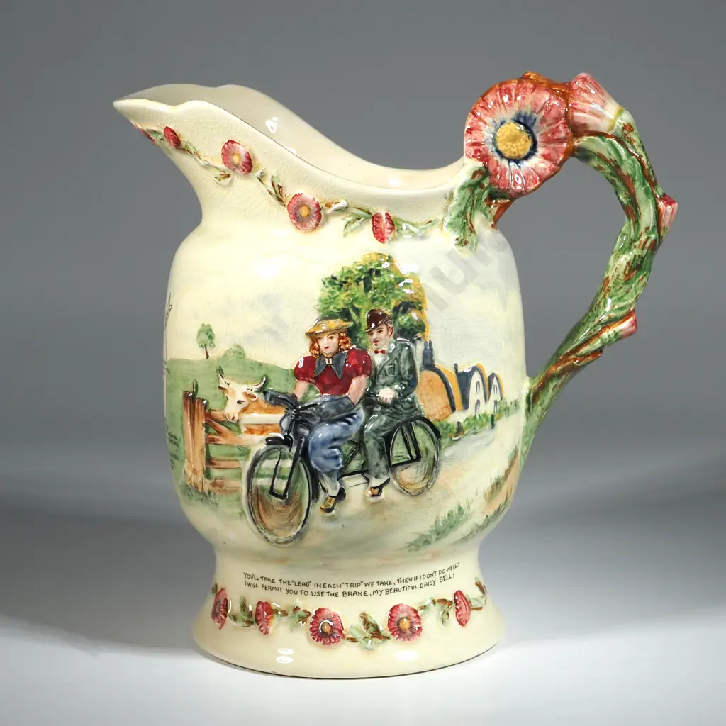 Crown Devon Daisy Bell Musical Jug. Image 1++