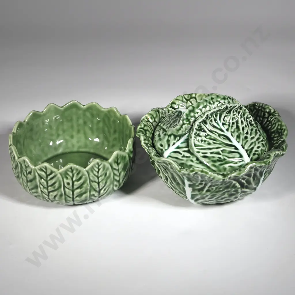 Bordallo Pinheiro Cabbage Bowl & Tureen. Image 1++