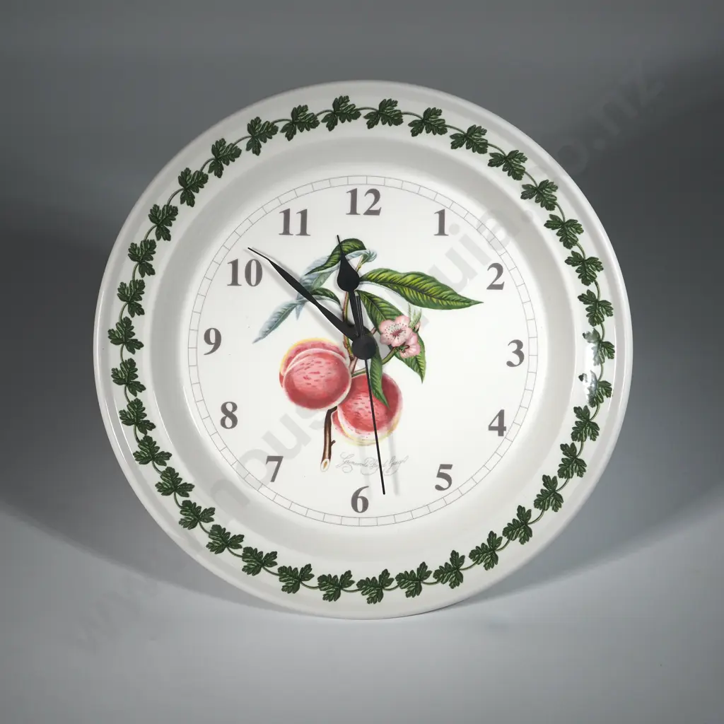 Portmeirion Pomona Gromwoods Royal George Peach Wall Clock. Image 1++