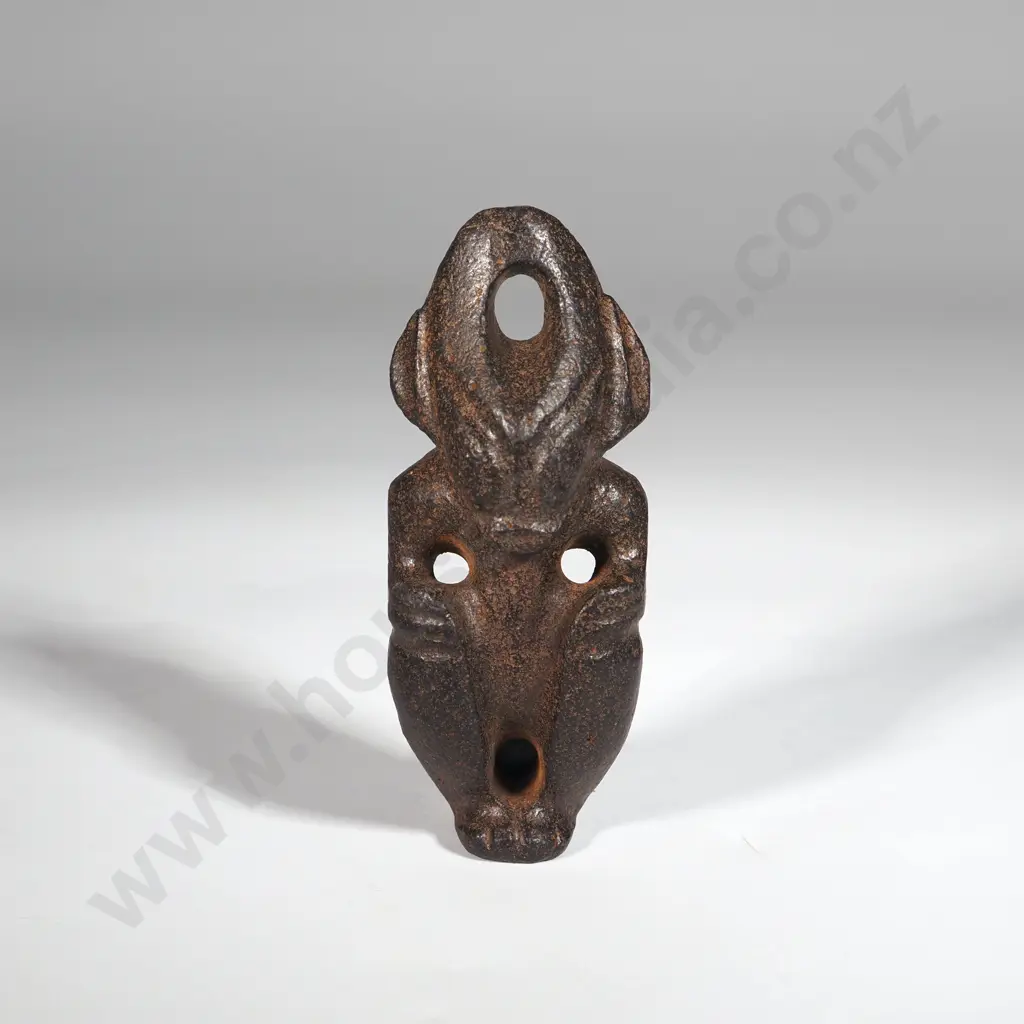 Metal (Possibly Meteorite Iron) Carved  Sacrificial Small Figure or Pendant. Image 1++