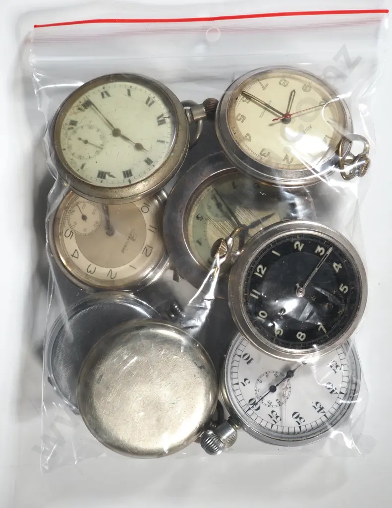 Eight  Half Hunter & Hunter Pocket Watches. Image 1++