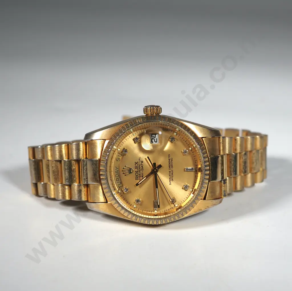 Replica Rolex Oyster Perpetual Day-Date Men's Wristwatch.  Image 1++
