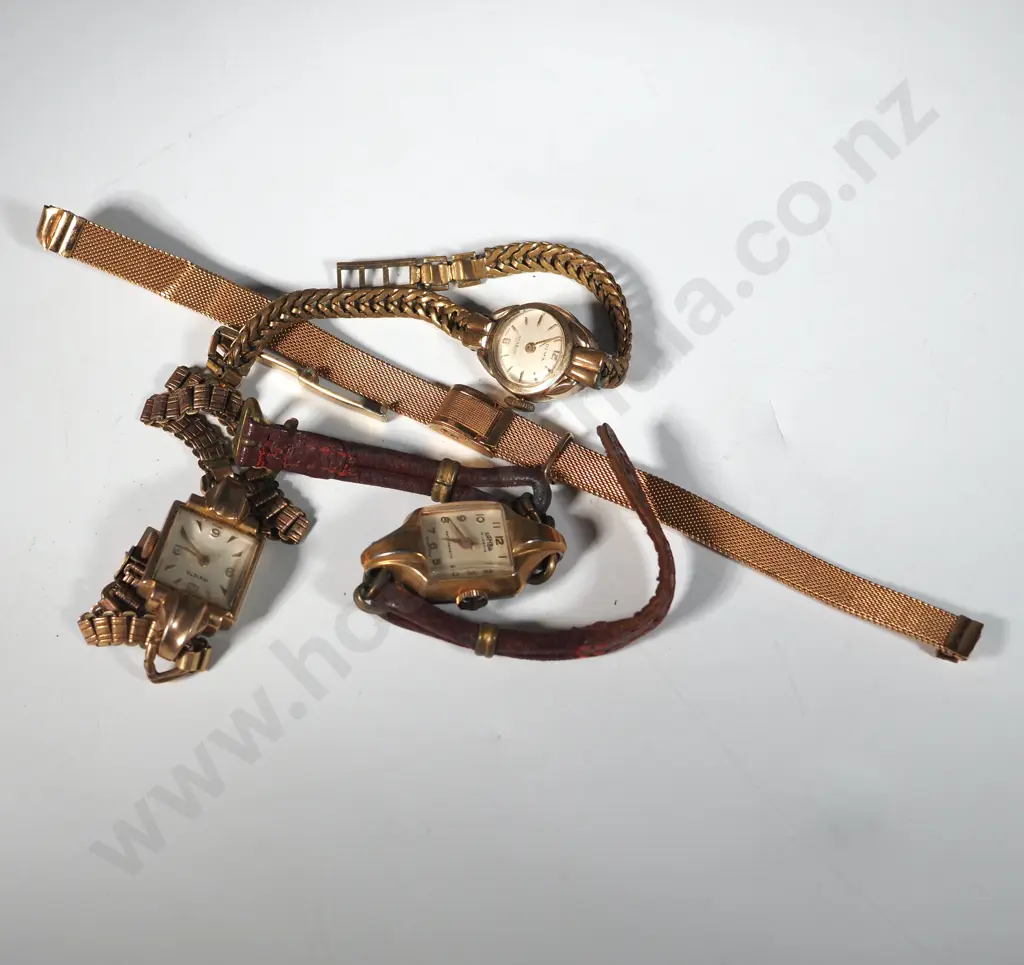 Three Vintage Watches & a Watch Strap. A/F Image 1++