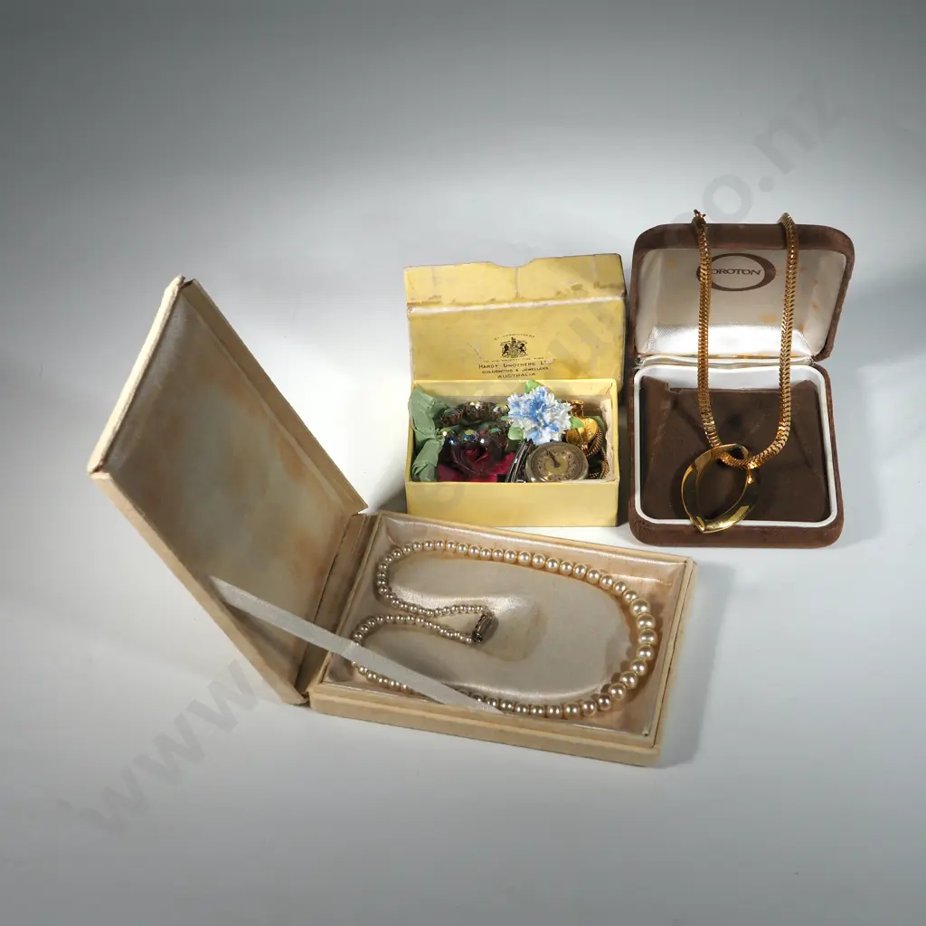 Three Boxes of Assorted Costume Jewellery Incl Oroton Necklace. Image 1++