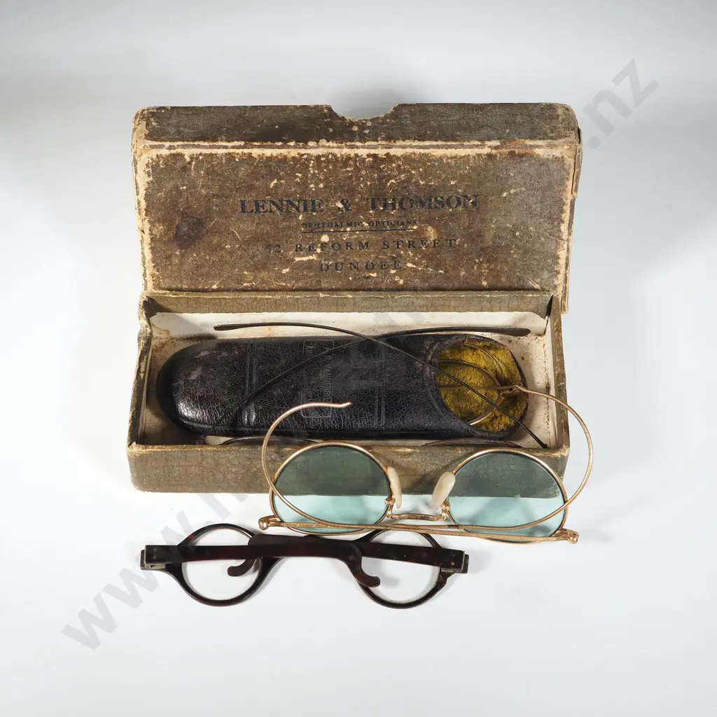 Lot of Vintage Spectacles - Gold Plated & Tortoiseshell w Original Box & Sleeve. Image 1++