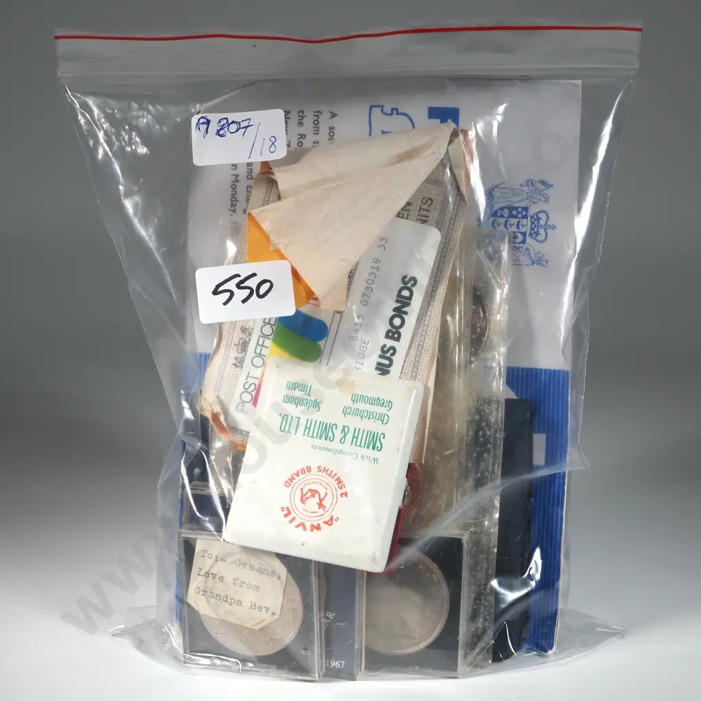 Assorted Lot of Coins & Related Ephemera. Image 1++