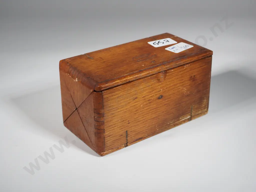 Wooden Box Containing Various Sewing Machine Foot Attachments. Image 1++