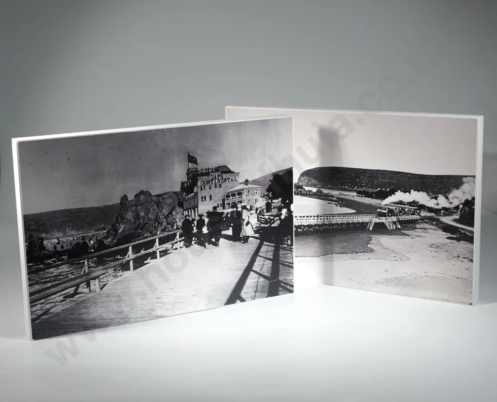 Two Early NZ Black & White Photographs. Image 1++