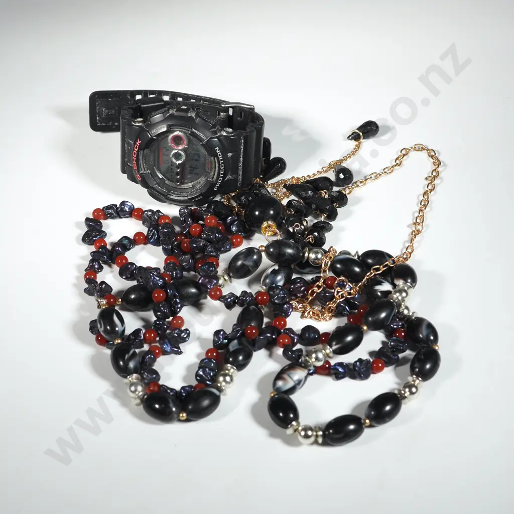 Assorted Lot of Costume Jewellery & G-Shock Watch. AF Image 1++